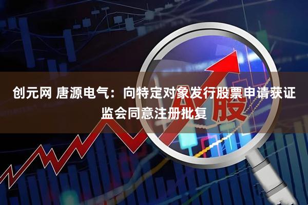 创元网 唐源电气：向特定对象发行股票申请获证监会同意注册批复